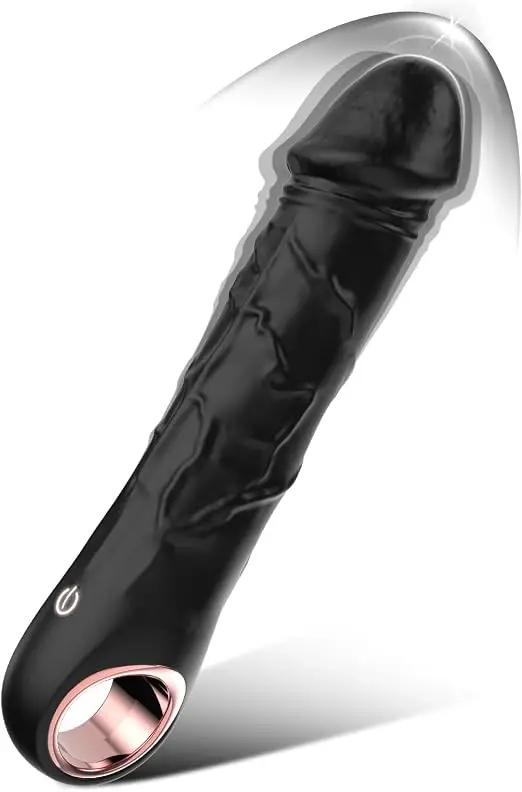 10-mode G-spot vibrator with ring handle and realistic texture
