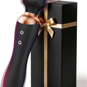 2-in-1 dual head wand vibrator with flexible head