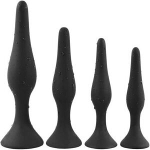 Black Graduated Butt Plug Set