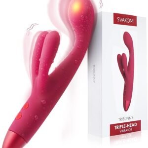 3-in-1 Rabbit Vibrator for Women with G-spot head and dual rabbit ears