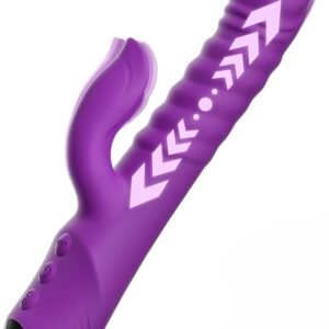 3-in-1 Rabbit Vibrator with thrusting and vibration functions