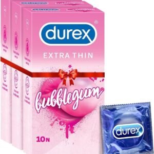 Durex Extra Thin Bubblegum Condoms 10 Pack