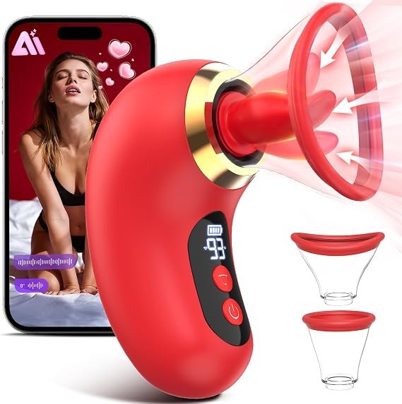 5-in-1 Rose Vibrator with suction settings and app control