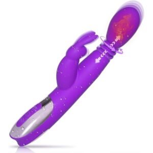 Purple Curved Rabbit Vibrator