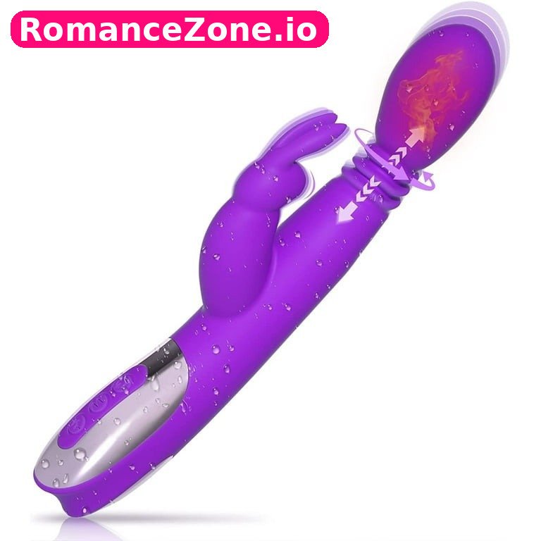 Purple Curved Rabbit Vibrator