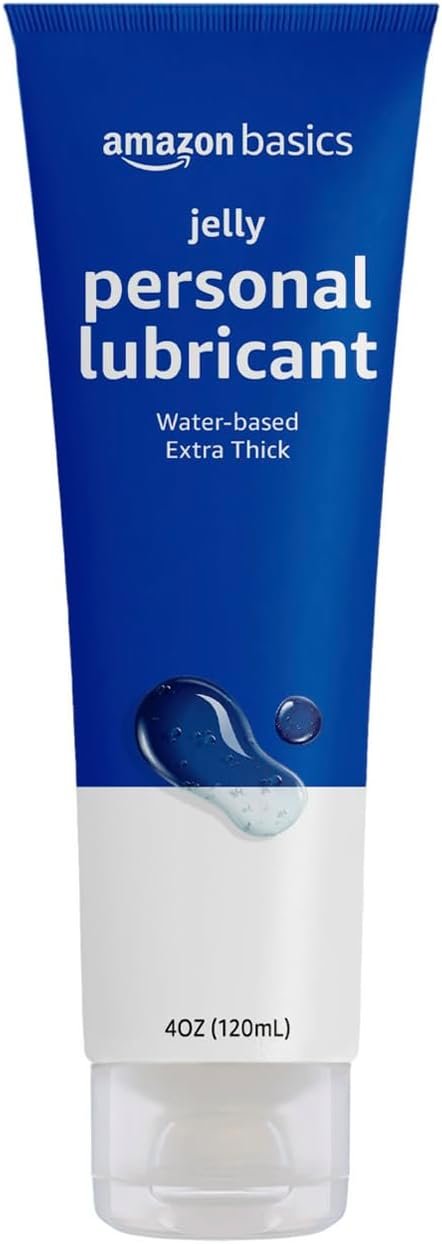 Amazon Basics Jelly Personal Lubricant 4 fl oz tube.