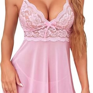 Avidlove women's lace babydoll lingerie set