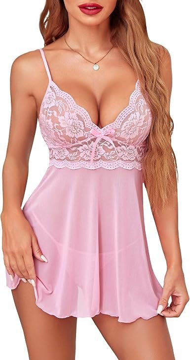 Avidlove women's lace babydoll lingerie set