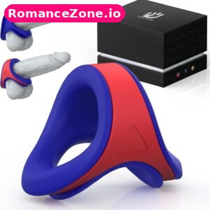 Red Blue Strap-On Harness