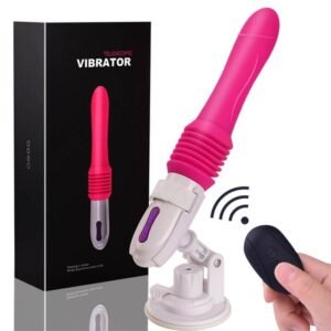 Pink Suction Vibrating Dildo