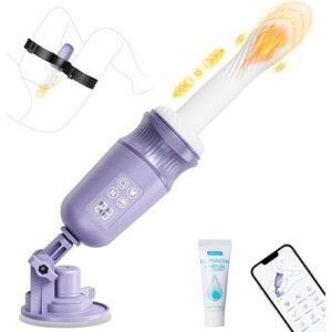 Purple App Thrusting Dildo