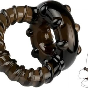 Black Textured Cock Ring