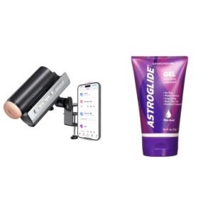 App Control Automatic Masturbator + Astroglide Gel Personal Lubricant Combo