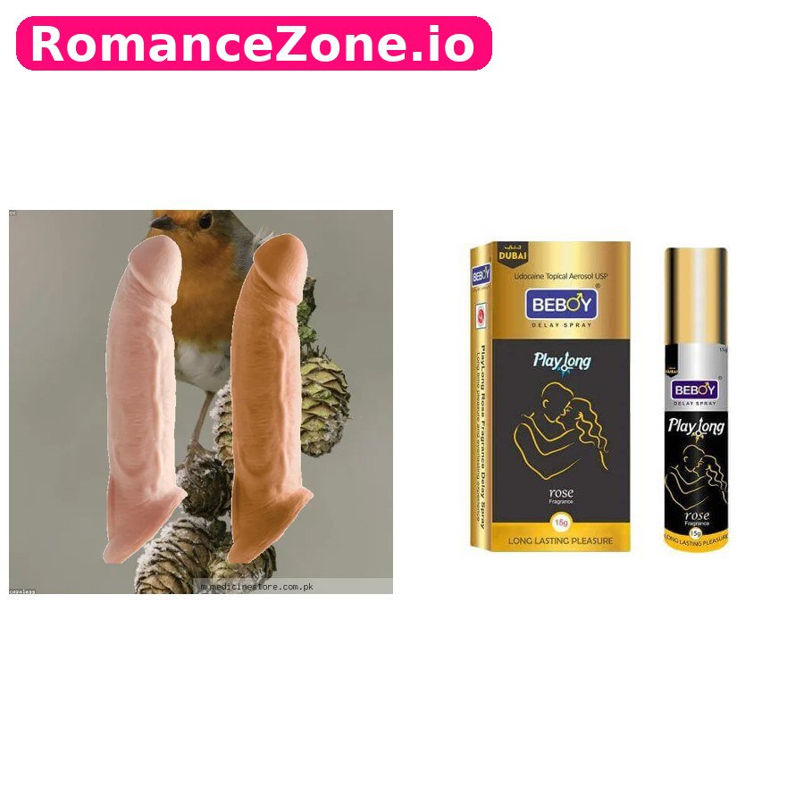 9 Inch Realistic Dildo + Beboy Delay Spray Combo