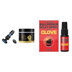 Anal Starter Combo + Bullpower Delay Spray with Clove Oil Combo