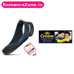 Black App Couples Vibrator + Crown Delay Cream Combo