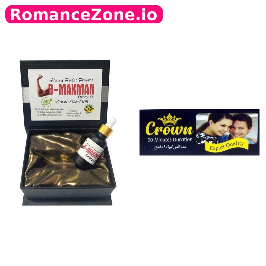 B-Maxman Enlarge Oil + Crown Delay Cream Combo