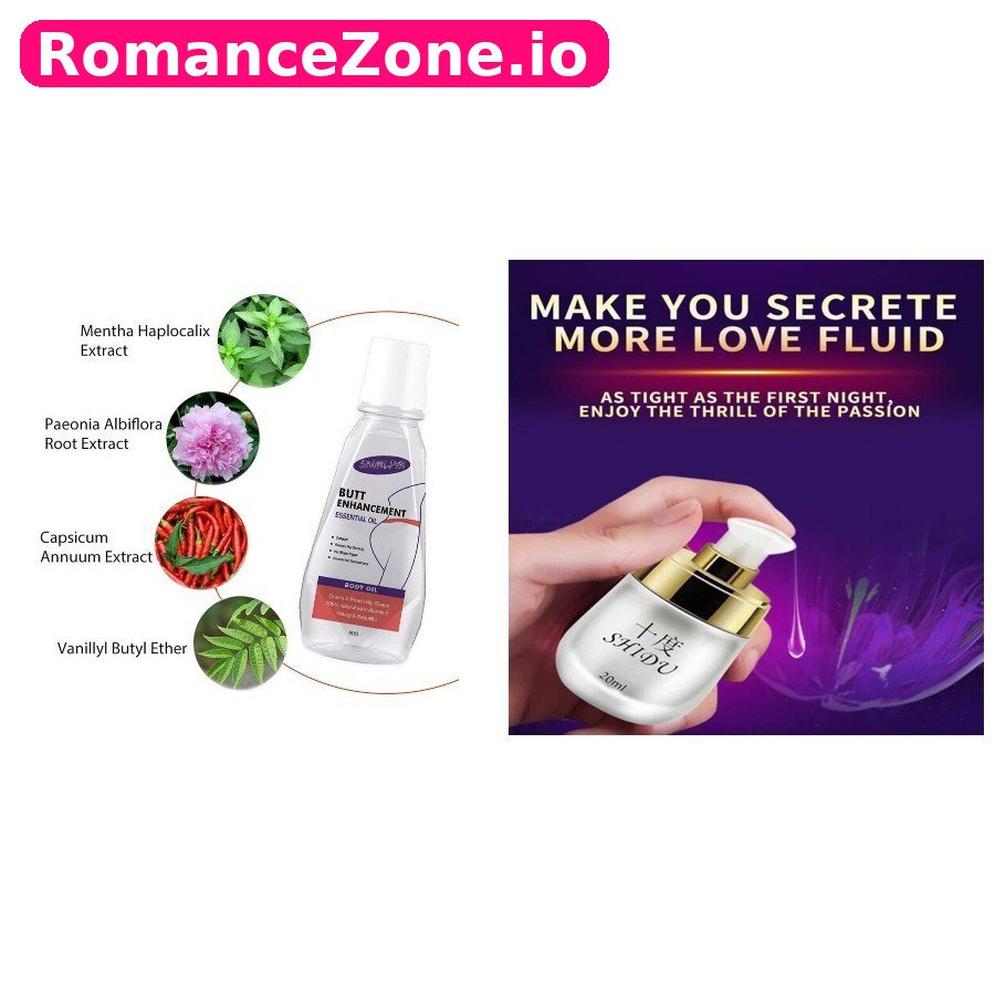 Butt Enhancement Essential Oil + Vaginal Love Fluid Gel Combo