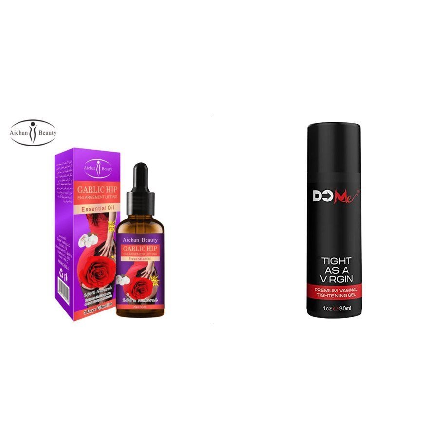 Garlic Hip Enlargement Oil + Do Me Premium Vaginal Tightening Gel Combo