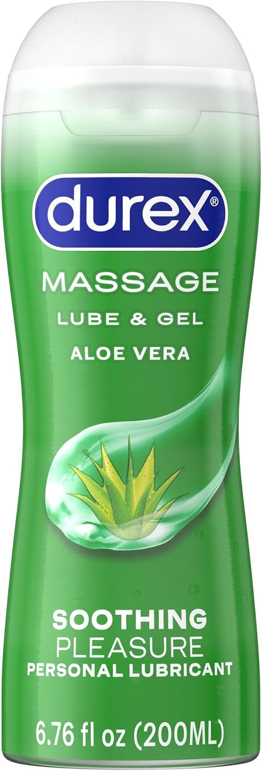 Durex Touch & Play Massage & Pleasure water-based lubricant with aloe vera.