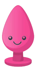Pink Smiley Butt Plug