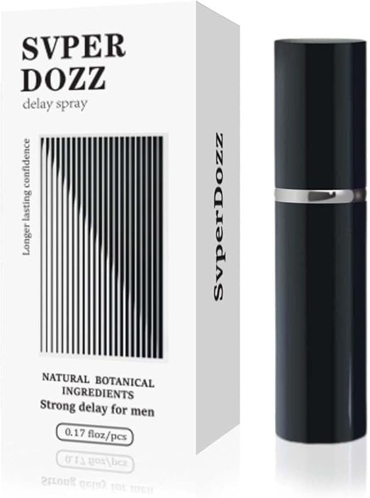 Delay spray for men in a compact bottle with discreet packaging