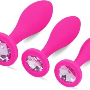Pink Gem Butt Plug Set of 3