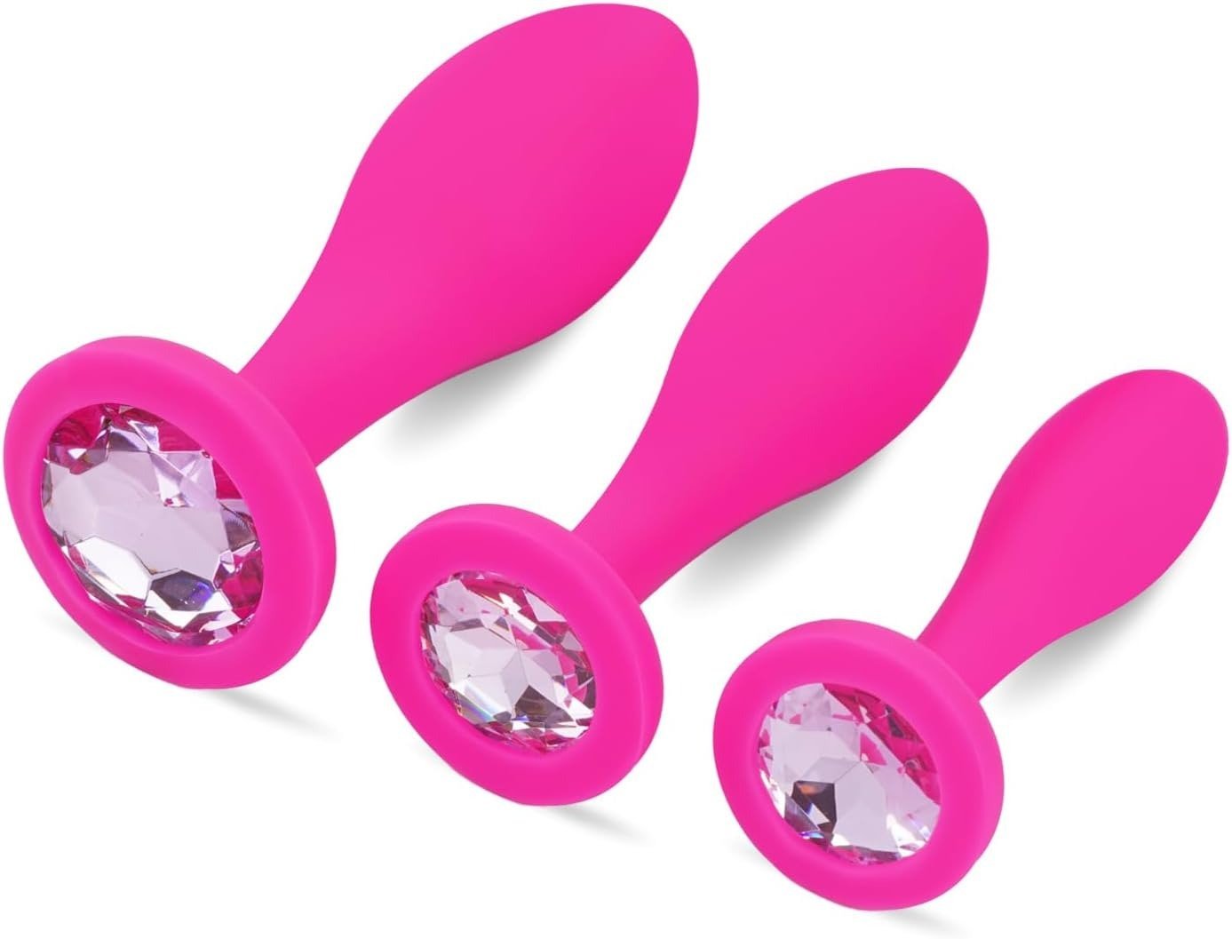 Pink Gem Butt Plug Set of 3