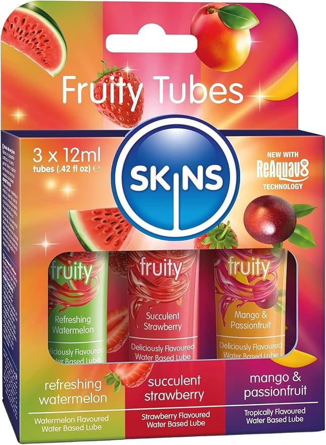 Flavored Water-Based Edible Lubricant with fruit flavor options