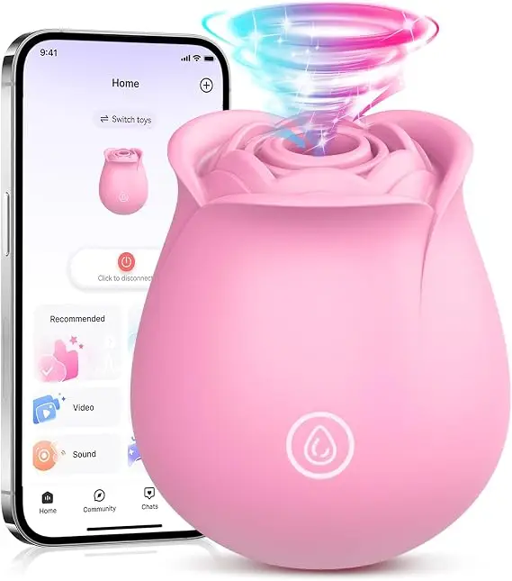 Gasevimo rose toy dildo vibrator with app control