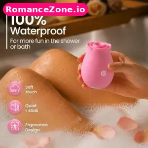 Gasevimo rose vibrator with suction and IPX7 waterproof design