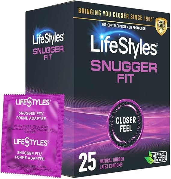 Lifestyle Snugger Fit Condoms with UltraGlide Silicone Lubricant