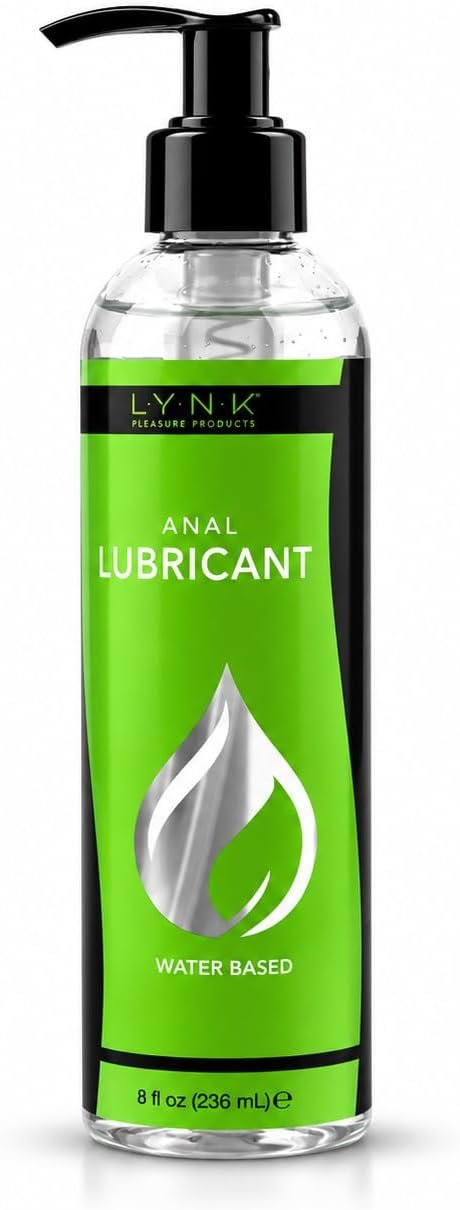 LYNK thick water-based personal lubricant gel 8 fl oz bottle with pump dispenser