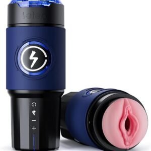 : Dark blue male hands-free masturbator
