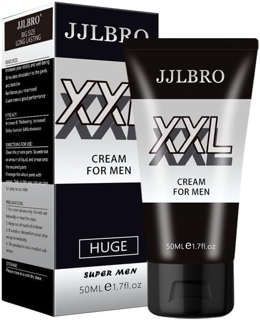 Men's extra strength massage cream in its original packaging
