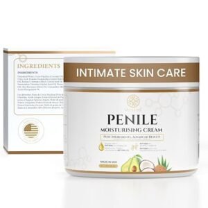 Men's fragrance-free intimate moisturizer in its original packaging