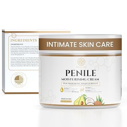 Men's fragrance-free intimate moisturizer in its original packaging