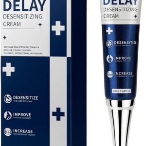 Ingredient information displayed on the men's massage cream packaging