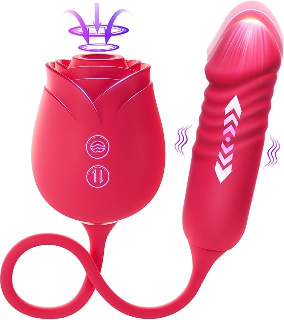 MOOLIGIRL AI-powered rose sucking thrusting and vibrating vibrator