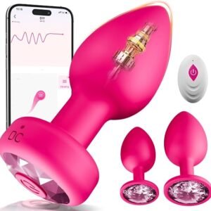 Prostate massager with app control and multiple vibration settings