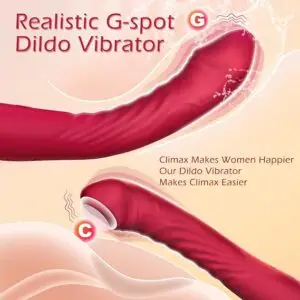 Realistic dildo vibrator with 10 vibration modes