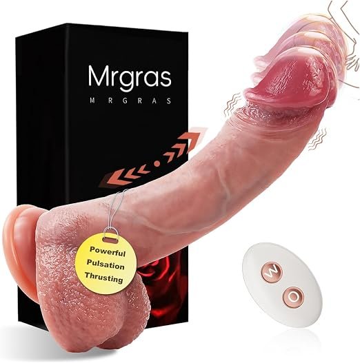 Realistic G-Spot Thrusting Dildo Vibrator with remote control