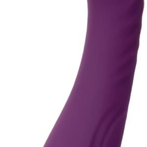 rechargeable curved silicone vibrator with flexible head