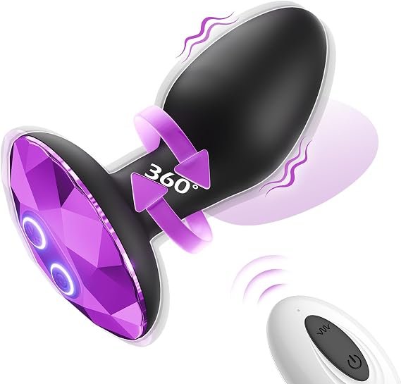 Remote Control Rotating and Vibrating Butt Plug