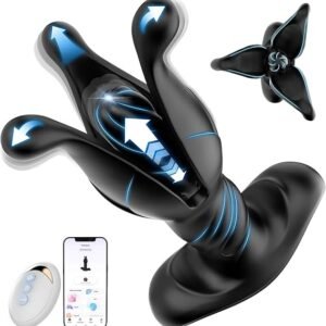 Smart Silicone Prostate Massager with App Control and multifunctional design