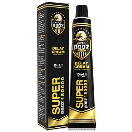 Super Dooz 180000 delay cream for men in a 15ml tube
