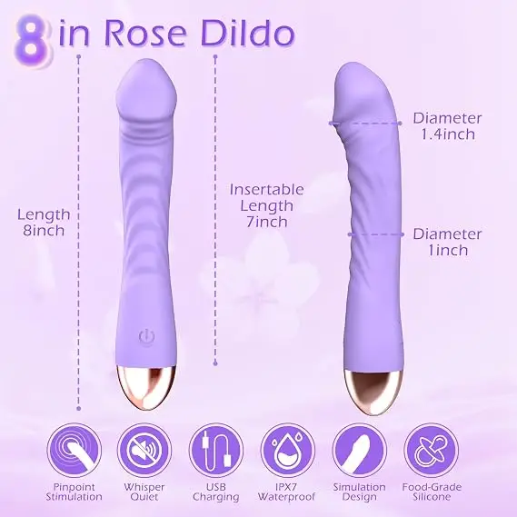 Waterproof USB-C rechargeable realistic vibrator