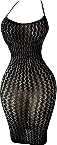 Women's sheer mesh chemise dress