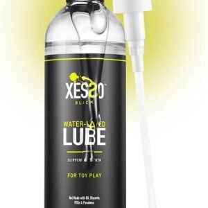 XESSO water-based toy lubricant in a 12 fl oz bottle.